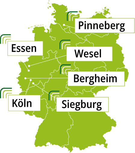 IT Service Standorte Köln, Essen, Wesel, Siegburg, Bergheim und Pinneberg